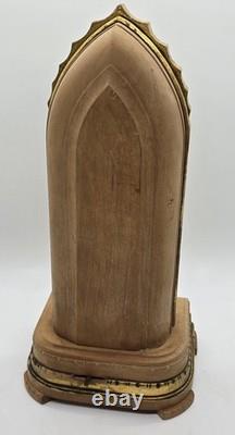 10 ANRI Reuge Madonna & Child Altar Shrine Music Box Italy Silent Night Works