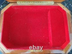 14 Inlaid Jewelry / Music Box Velvet Lining Italy IDI Lara's Theme Reuge