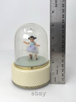 1900's. Vintage Reuge Dancing Ballerina Tested & Works (G-123)
