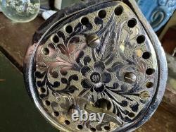 1970's Walnut Shaped Reuge Trinket & Music Box With Leaf Base Works