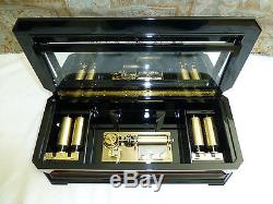 1970s Reuge Music Interchangeable 50 Notes, 5 Tunes Music Box (WATCH THE VIDEOS)