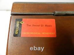 1975 Vintage MUSIC BOX SWISS REUGE SAINTE-CROIX 36 NOTE Tune- SOUND OF MUSIC