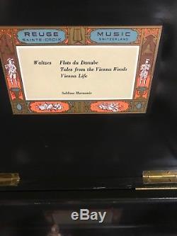 3 Dancers Early Model Reuge Music Box 144 Notes