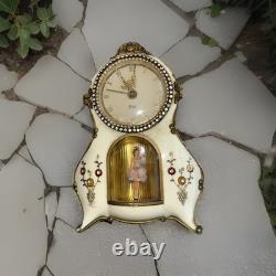 Alarm Clock PeterGermany (1960-70) Reuge Music Box Dancing Ballerina READ All