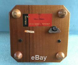 Anri Music Box Hand Carved Wood Blaue Donau Reuge 36 Note Swiss