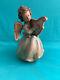 Anri Music Box Reuge Brahm's Lullaby Hand Carved Wood Angel Playing Harp Very Fi