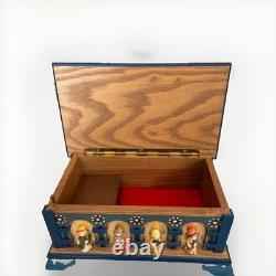 Anri Reuge Swiss Movement Jewelry or Trinket Wooden Box Plays Emperor's Waltz