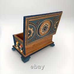 Anri Reuge Swiss Movement Jewelry or Trinket Wooden Box Plays Emperor's Waltz
