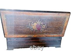 Antique 1800's Reuge Swiss Music Cylinder Box. 6 Airs