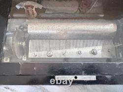 Antique 1800's Reuge Swiss Music Cylinder Box. 6 Airs