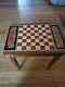 Antique 1940's-50's Chess Board Table Music Box Swiss Made Ornate wood GORGEOUS