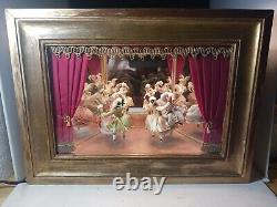 Antique French Royalty Double Dancers Spinning & Hopping 2 Aires Music Box