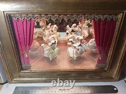 Antique French Royalty Double Dancers Spinning & Hopping 2 Aires Music Box