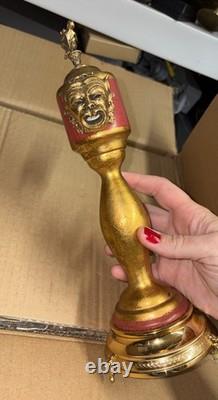 Antique Pepper Mill Music Box Brevetto Made In Italy Wooden Metal Accents