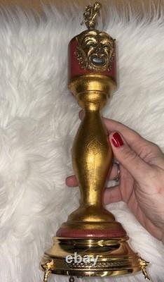 Antique Pepper Mill Music Box Brevetto Made In Italy Wooden Metal Accents