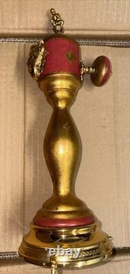 Antique Pepper Mill Music Box Brevetto Made In Italy Wooden Metal Accents