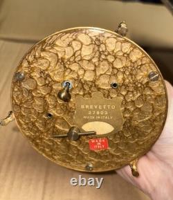 Antique Pepper Mill Music Box Brevetto Made In Italy Wooden Metal Accents