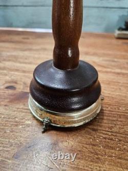 Antique REUGE Music Box Pepper Mill Type Hunting Boar Head Swiss Made Works
