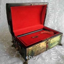 Antique Reuge 50 Valves Music Box Edelweiss More Songs W7.87 inch