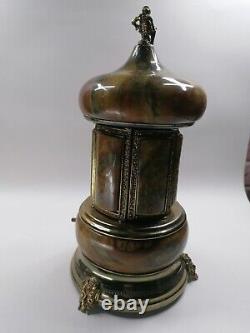 Antique Reuge Lipstick Cigarette Music Box Swiss Movement Italy Made