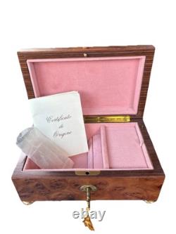 Antique Reuge Music Box Jewelry Box With Music Box From Japan Retro Floral