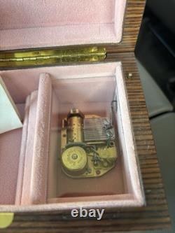 Antique Reuge Music Box Jewelry Box With Music Box From Japan Retro Floral