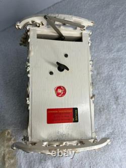 Antique Reuge Music Box Swing Crib Baby Bed WITH CANOPY NO DOLL Works, READ