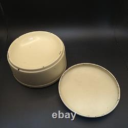 Antique Reuge Sainte-Croix Metal Switzerland Round Music Box Tin Zermatt Scene