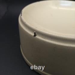 Antique Reuge Sainte-Croix Metal Switzerland Round Music Box Tin Zermatt Scene