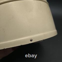 Antique Reuge Sainte-Croix Metal Switzerland Round Music Box Tin Zermatt Scene