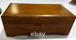 Antique Reuge Sainte-croix Swiss Cylender Music Box 6/41 Solid Walnut Wood Case