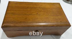 Antique Reuge Sainte-croix Swiss Cylender Music Box 6/41 Solid Walnut Wood Case