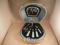 Antique Reuge Spinning Ballerina Manicure Set What A Beautiful Morn Music Box