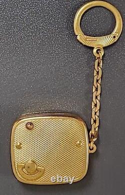 Antique Reuge Ste Croix Swiss Musical Wind-Up Music Box Key Chain Pendant