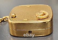 Antique Reuge Ste Croix Swiss Musical Wind-Up Music Box Key Chain Pendant