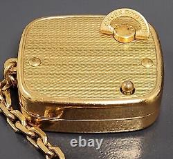 Antique Reuge Ste Croix Swiss Musical Wind-Up Music Box Key Chain Pendant