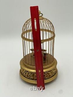 Antique Reuge Swiss Musical 2 Bird Cage Sounds Beautiful