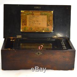 Antique Reuge music box great working condition mechanism clean this fall