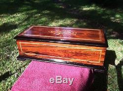 Antique Rosewood 72 Note Reuge Music/jewery Box