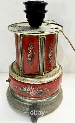 Antique Simo Reuge Lipstick Cigarette Holder Ballerina Carousel Music Box As Is