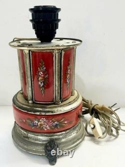 Antique Simo Reuge Lipstick Cigarette Holder Ballerina Carousel Music Box As Is