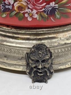 Antique Simo Reuge Lipstick Cigarette Holder Ballerina Carousel Music Box As Is