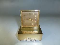 Antique Swiss Angelus Musical Alarm Clock Reuge Music Box Alarm (Watch Video)