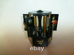 Antique Swiss Music Box Musical Automaton Carousel Lipstick / Cigarette Holder