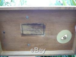 Automaton Reuge Music Box Movement 2 songs 50 notes Victorian Lady Play Piano