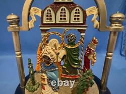 BAVARIAN Kuehn Christmas Music Box Nativity Pewter Figurines Germany REUGE BAVARIAN Kuehn Christmas Music Box Nativity Pewter Figurines Germany REUGE