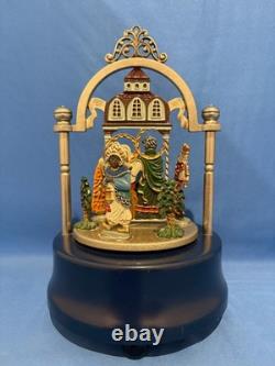 BAVARIAN Kuehn Christmas Music Box Nativity Pewter Figurines Germany REUGE