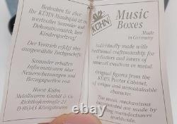 BAVARIAN Kuehn Christmas Music Box Nativity Pewter Figurines Germany REUGE