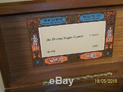 Beautiful Original Reuge 72 Note Music Box S# 33274 Solid Mahogany