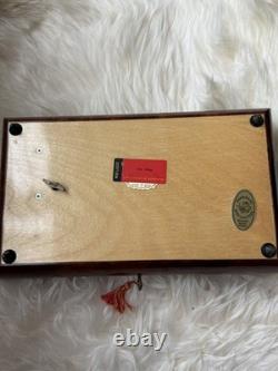Beautiful Reuge Italian Wood Music Jewelry Box Fur Elise WORKING Beautiful Reuge Italian Wood Music Jewelry Box Fur Elise WORKING